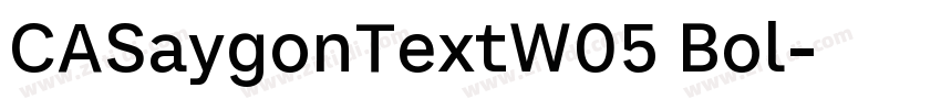 CASaygonTextW05 Bol字体转换